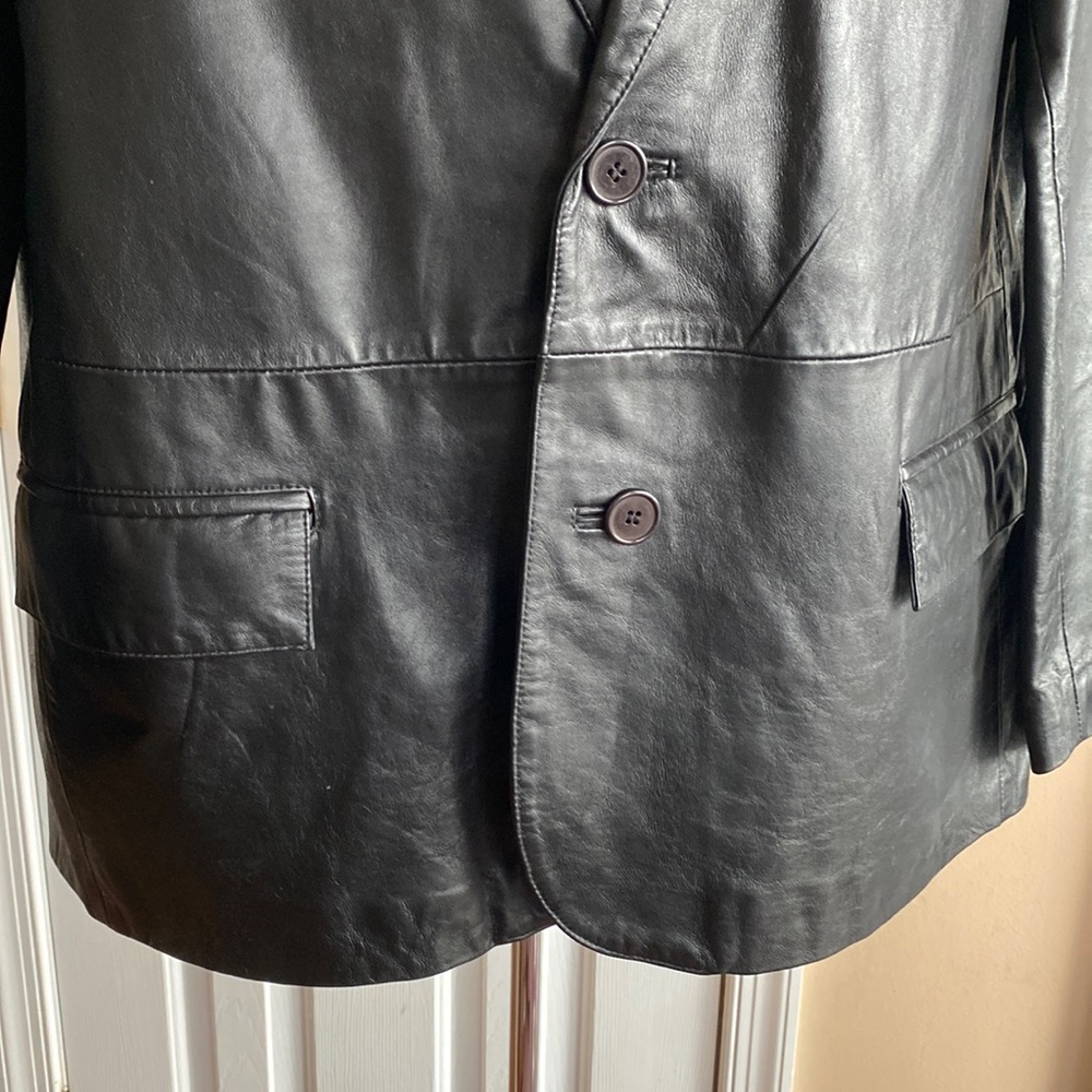 Leather Blazer Jacket - Picture 5 of 10